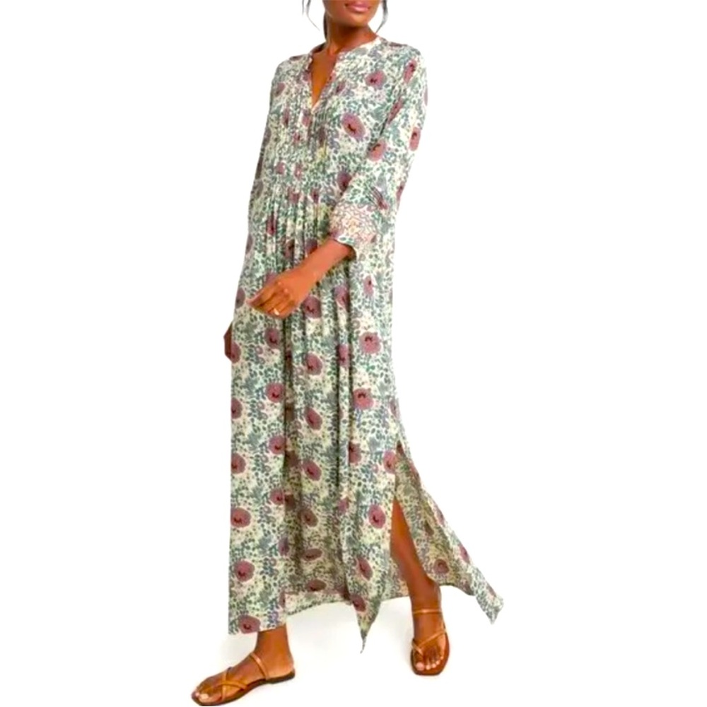 Natalie Martin Sammie Maxi Vintage Flowers Lavender Medium NWT